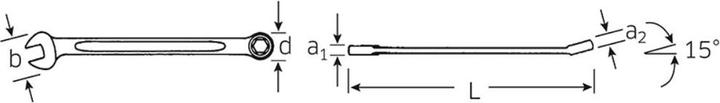 Actual product image Stahlwille Combination wrench (3.5 mm)