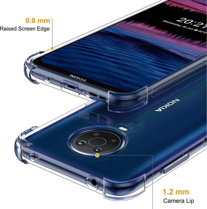 Produktbild Screenguard Nokia G20 Hülle Crystal Soft Airbag Bumper (Nokia G20)
