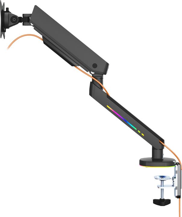 Produktbild Deltaco Gaming RGB - Single Arm Monitorhalterungen (Tisch, 32")