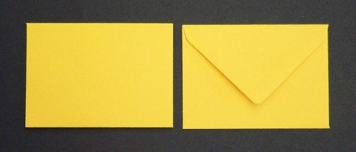 Produktbild Blanke Briefumschläge 90x140mm 120g/qm gummiert VE=100 Stück butterblumengelb (100 x)