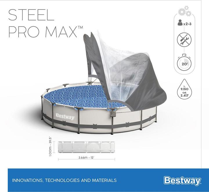 Image du produit Bestway Steel Pro Max Pool Set (Ø 366 x 100 cm)