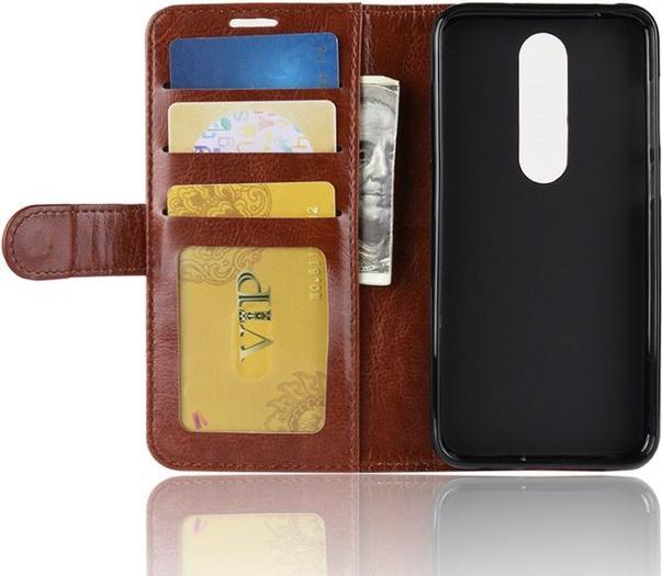 Actual product image MU Classic Crazy Horse II Leather Bookcover Series (Nokia 6.1 Plus)