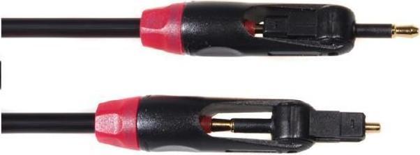 Image du produit Maclean MCTV-642 - Câble optique Toslink T-T Jack-Jack 0.5m polybag (0.50 m, TOSLINK)