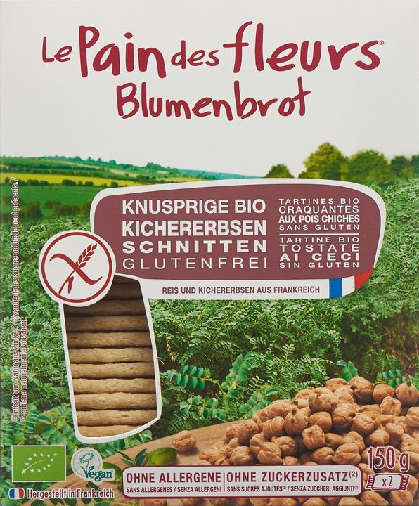 Image du produit Le Pain des fleurs tartines croquantes aux pois chiches (197 g)