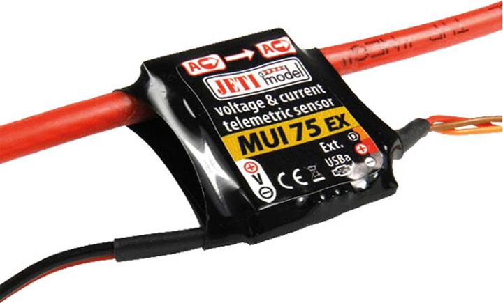 Actual product image Jeti Voltage/current sensor MUI 75 A 2.4EX duplex (8595245909598)