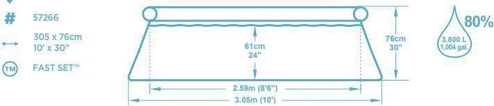 Produktbild Bestway Fast Set (Ø 305 x 76 cm)