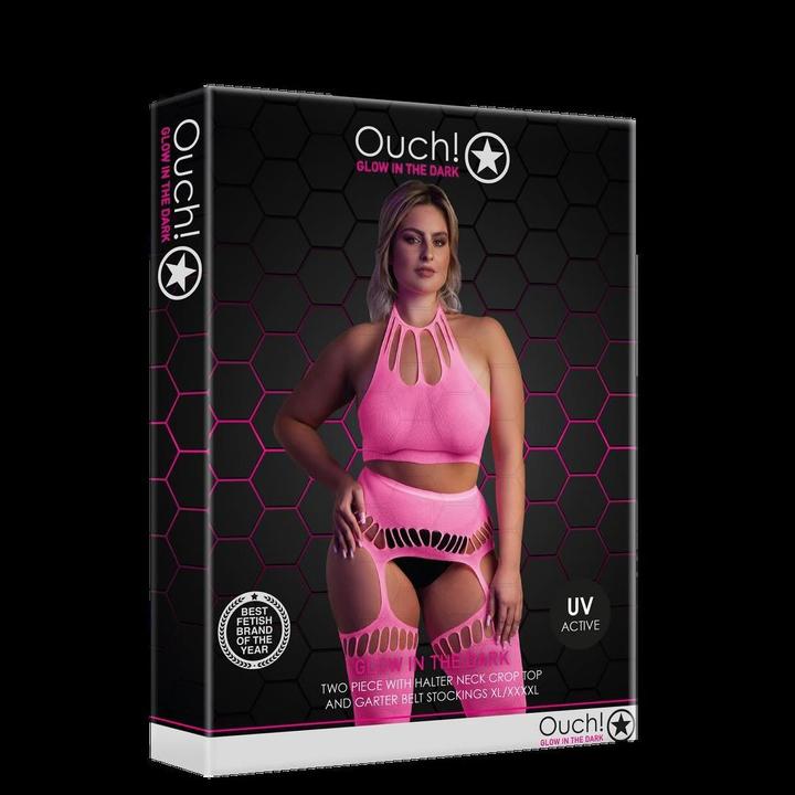 Produktbild Ouch! Two Piece with Crop Top and Stockings (XL, XXL, 3XL)