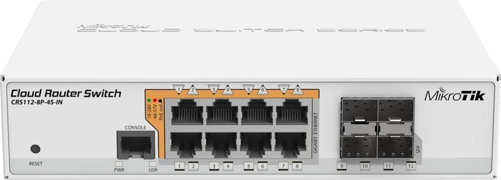 Produktbild MikroTik Crs112-8p-4s-In (12 Ports)