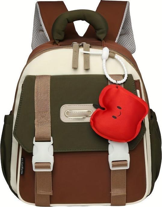 Produktbild Only-Bags.Store Casual Fashion Farbe Clashing Knapsack mit verstellbaren Riemen und grosse Kapazität, Zip Up, Obst