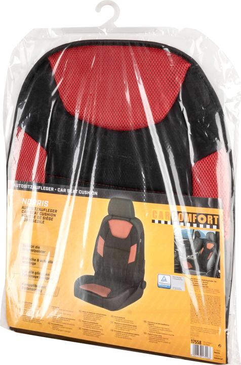 Image du produit CarComfort Housse de siège pour voiture Norris rouge et noir
