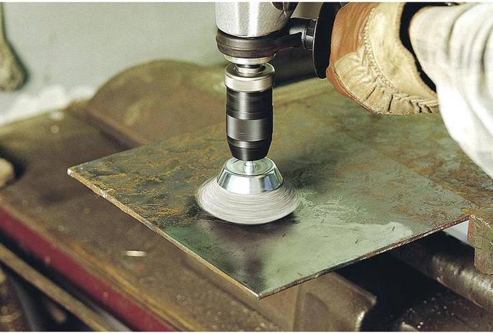 Produktbild wolfcraft wolfcraft 1 Stahldraht-Bürsten-Set 4-tlg., S=6mm
