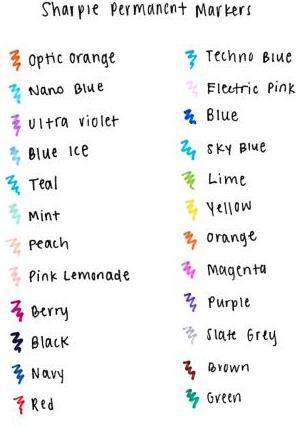 Actual product image Sharpie Fine (Grey, Multicoloured, 18 x)