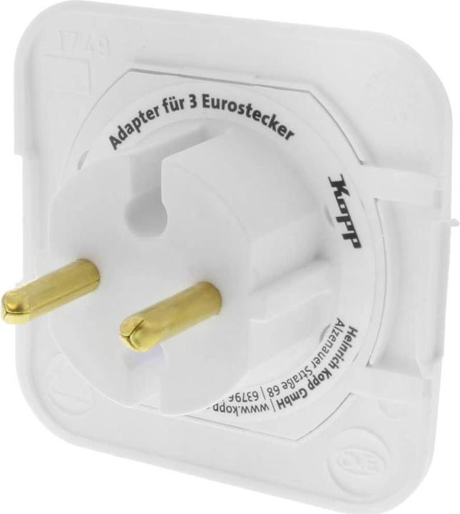 Image du produit Kopp 174902005 Type C (prise européenne) Blanc Adaptateur de prise secteur