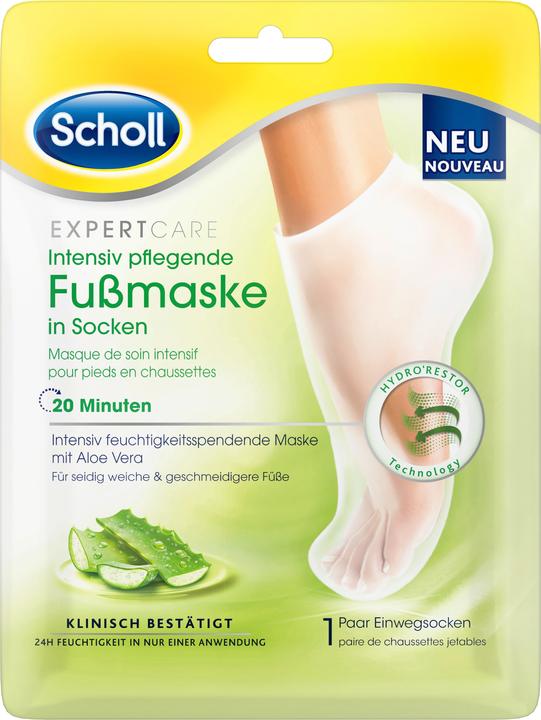 Scholl Masque pour les pieds à l'aloe vera (Masque de pied)