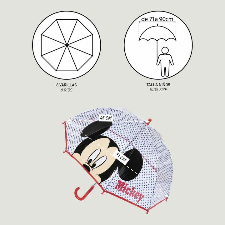Produktbild Disney Regenschirm Poe Manual Bubble Mickey