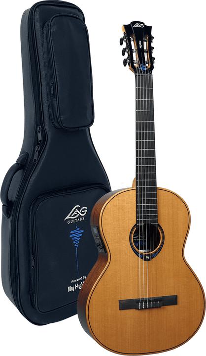 Immagine prodotto Lâg Guitars HyVibe (Chitarra semi acustica, Khaya, Legno di cedro)