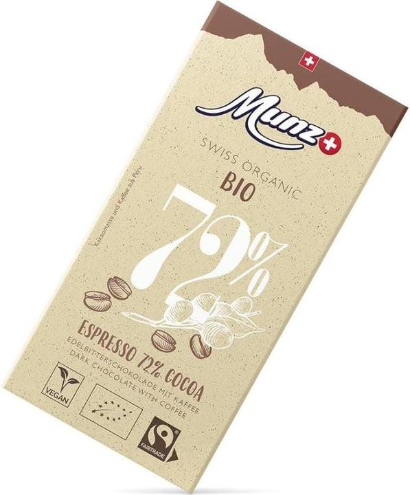 Image du produit Munz Espresso biologique 72% cacao 100 g (100 g)