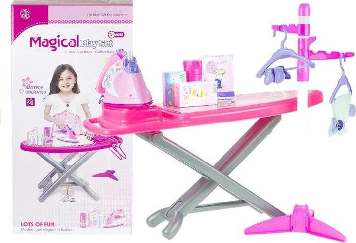 Image du produit Lean Toys Planche à repasser pour enfants, fers à repasser et accessoires