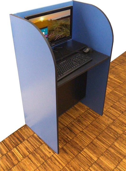 Produktbild Computerpult mit Sichtschutz, Ver. für Drucker