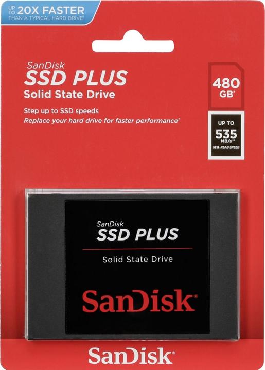 Image du produit SanDisk SSD Plus (480 Go, 2.5")