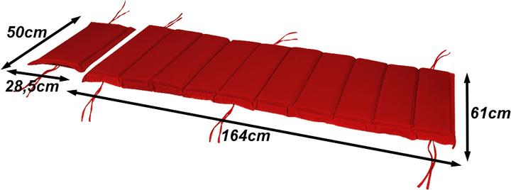 Actual product image Detex Sun-lounger cushion (183 x 56 x 7 cm)