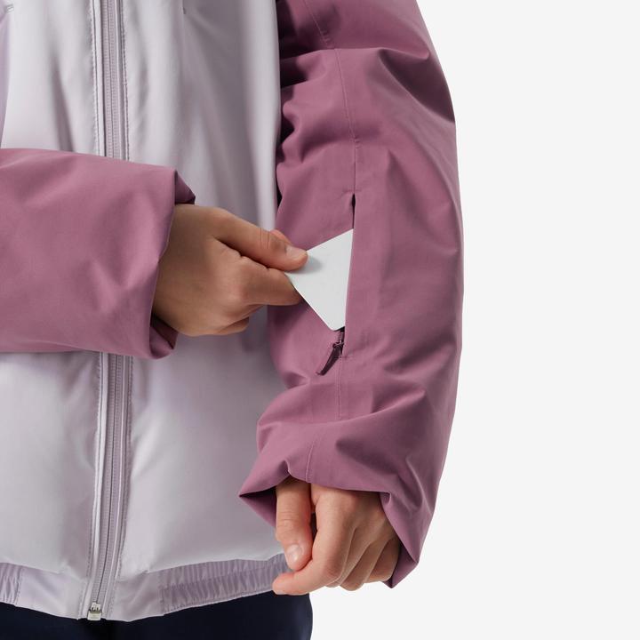 Actual product image Wedze Children's ski jacket padded warm waterproof - Piste 500 pink (146)