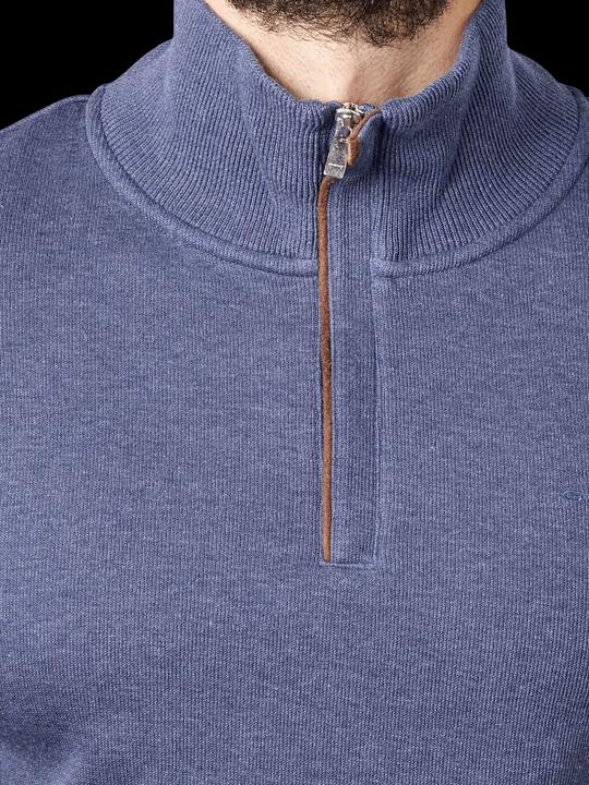 Image du produit GANT Sacker Rib Pullover Half Zip Dark Jeansblue Melange (L)