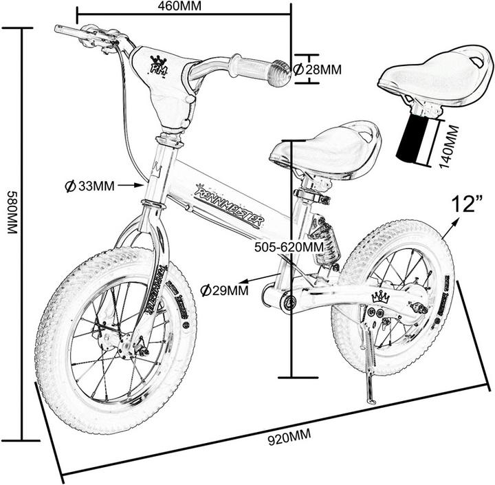 Actual product image Rennmeister Balance Bike (12")