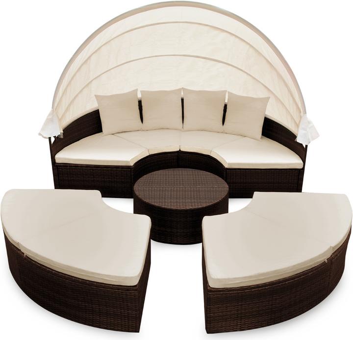 Produktbild Casaria Poly Rattan Sonneninsel (230 cm)