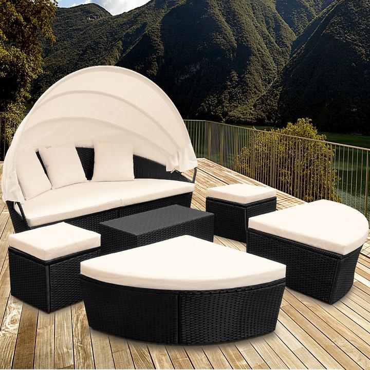 Produktbild Casaria Poly Rattan Sonneninsel