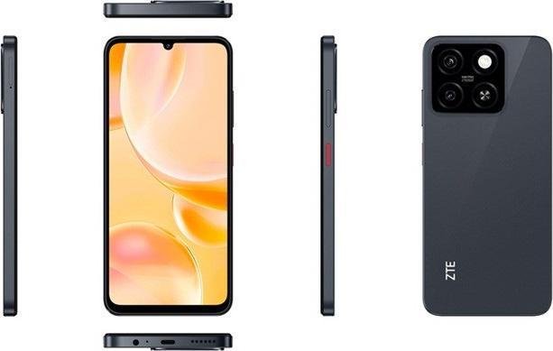Produktbild ZTE Smartphone BLADE A55 4 GB RAM 128 GB Black (128 GB, Schwarz, 6.75", 4G)
