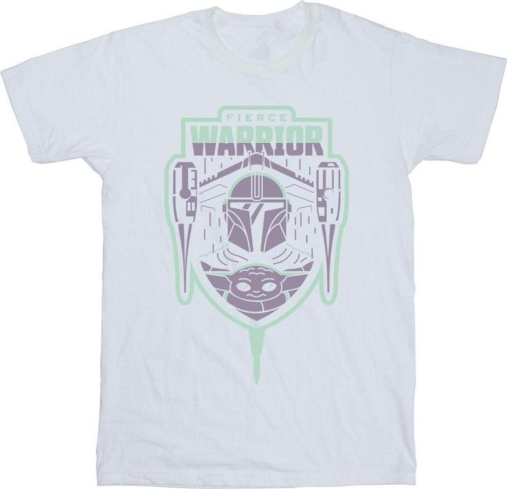 Produktbild Star Wars The Mandalorian Fierce Warrior Patch TShirt (XXL)