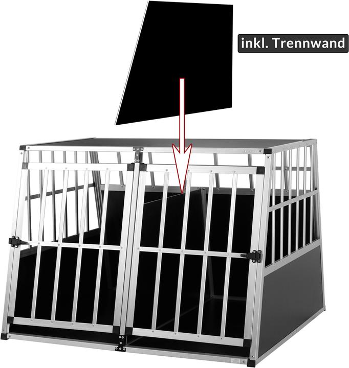 Actual product image Cadoca Double Dog Transport Box (Dog, Lockable)