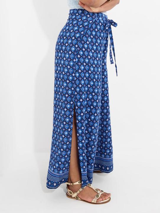 Actual product image Joe Browns Lightweight Geo Border Print Tie Waist Trousers (36)