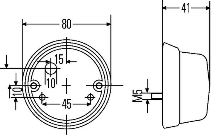 Image du produit Hella 2 feux de position avant halogène pour CASE