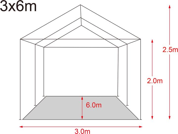 Immagine prodotto Casaria Tendone (600 cm, 300 cm)