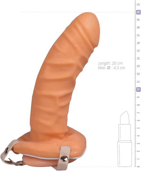 Produktbild Seven Creations Strap-on Vibrerende Holle Penisverlenger