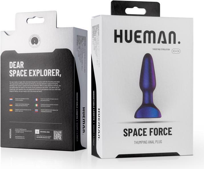 Actual product image Hueman Space Force anal plug with vibrations