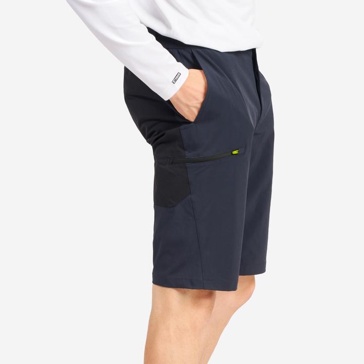Tribord Shorts Segeln Herren wasserabweisend 500 grau/schwarz (34)