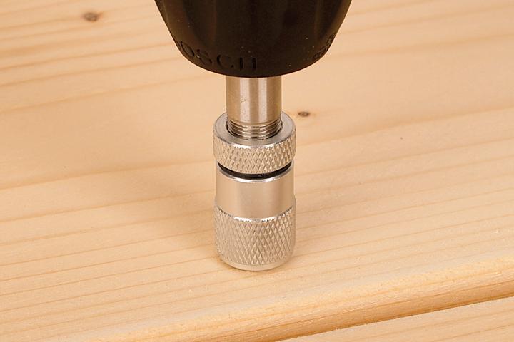 Actual product image wolfcraft wolfcraft 1 bit holder w. depth stop l=72mm (6.3 mm)