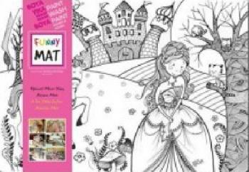Produktbild Funny Mat Abwaschbare Malmatte Der Prinz und die Prinzessin (48 x 33.5 cm)