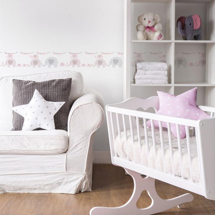 Image du produit A.S. Création Lovely Kids Chambre d'enfant Elephant Party avec d'adorables éléphants (15 x 500 cm)