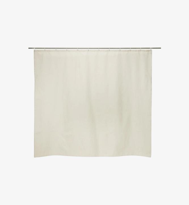 Produktbild ZigZagZurich Duschvorhang Leinen sand (180 x 150 cm)