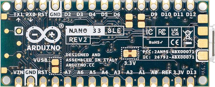 Immagine prodotto Arduino ABX00071 Scheda Nano 33 BLE Rev2 Nano ARM® Cortex®-M4