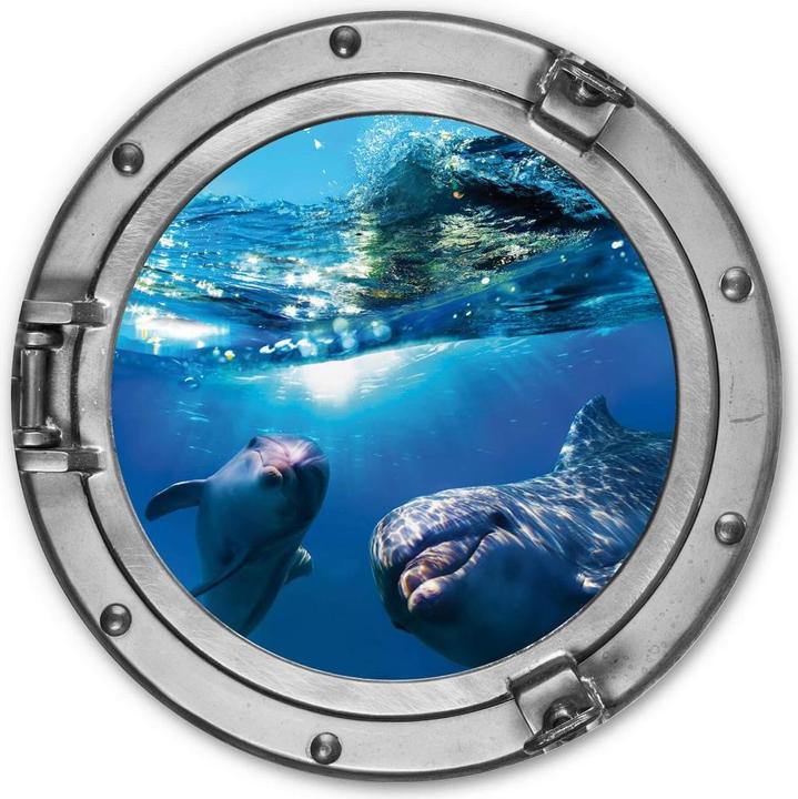 Image du produit Trenddeko Optique 3D - Dolphins Underwater (Ø 30 cm)
