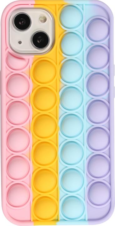 Produktbild PhoneLook Hülle Silikon Luftblasen Anti-Stress Regenbogen (Apple iPhone 13)