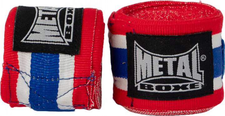 Actual product image MetalBoxe Bande De Boxe 2.50 Rouge/Blanc/Bleu/Blanc/Rouge