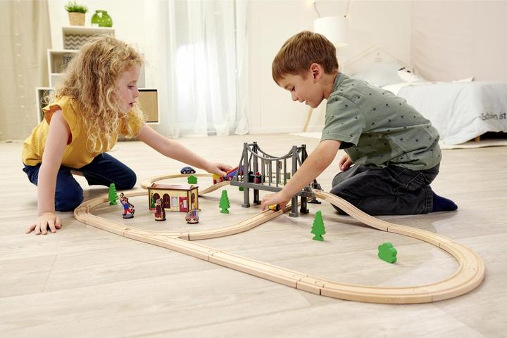 Actual product image Eichhorn EH railroad, railroad set with bridge