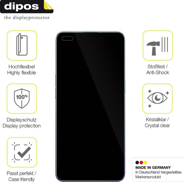 Actual product image Dipos 3D Full Cover Screen Protector (1 Piece, Oppo Reno 3 Pro)