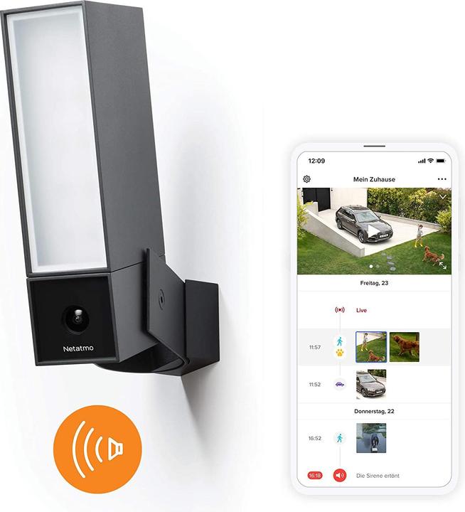 Netatmo Presence with alarm siren (1920 x 1080 Pixels)